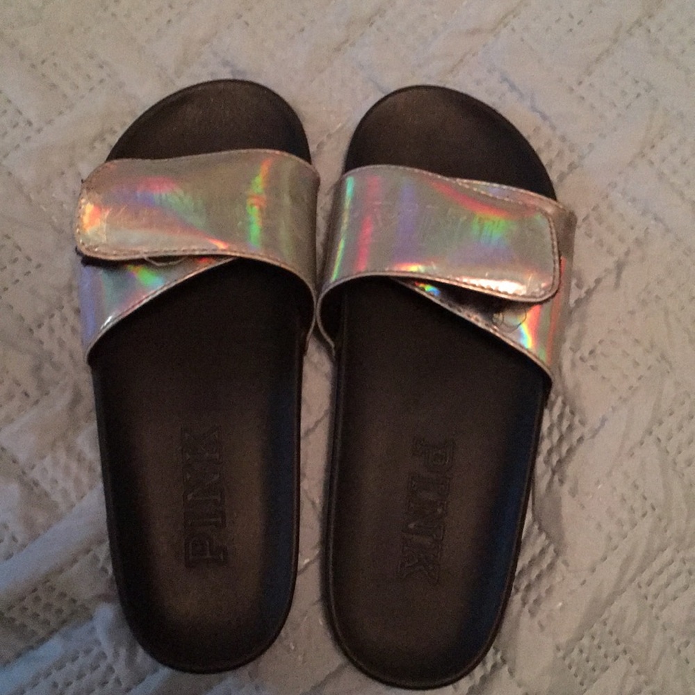 Holographic pink nation slides